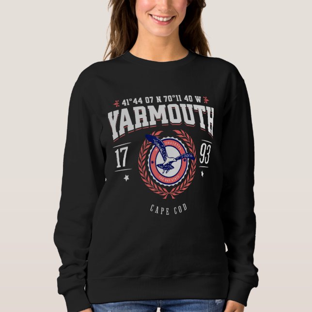 Yarmouth Massachusetts Cape Cod MA Nautical Beach  T Shirt (Framsida)