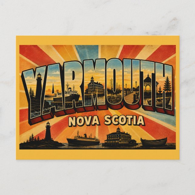 Yarmouth Nova Scotia färje gateway Vykort (Framsida)