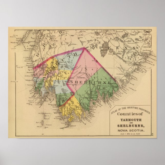 Yarmouth, Shelburne County, NS Poster (Framsidan)