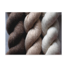 Yarn Brown Beige Cream Färgad Alpaca