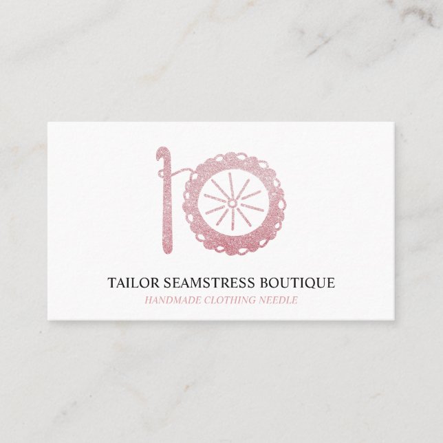 Yarn Crochet Krok Visitkort (Framsida)