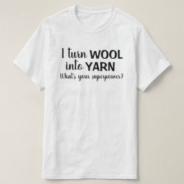 Yarn Funny Spinning Handspun T Shirt