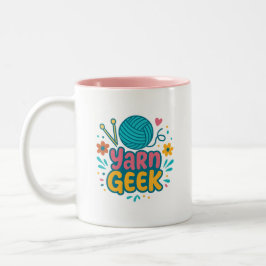 Yarn Geek Stickad Tvåtons Mugg