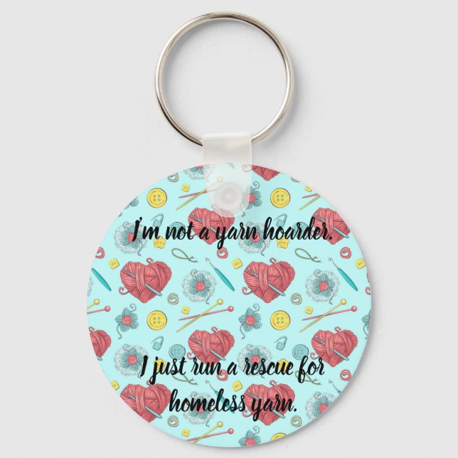 Yarn Hoarder Nyckelring (Framsida)
