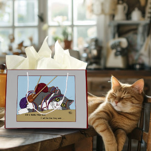 Yarn Knitting Funny Cat