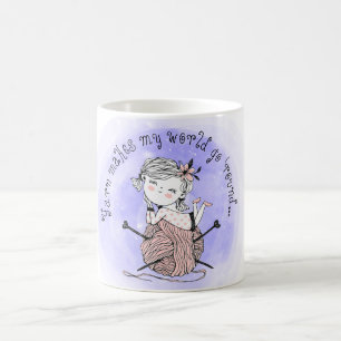 Yarn Makes My World Kaffemugg