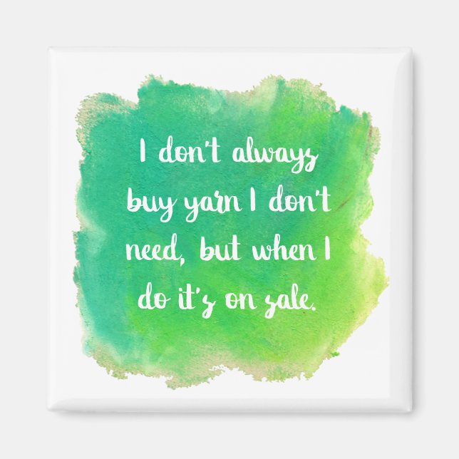 Yarn Sale Joke Magnet (Framsidan)