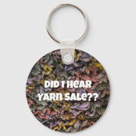 Yarn Sale Sticka Crochet Blue Lila Funny Nyckelring