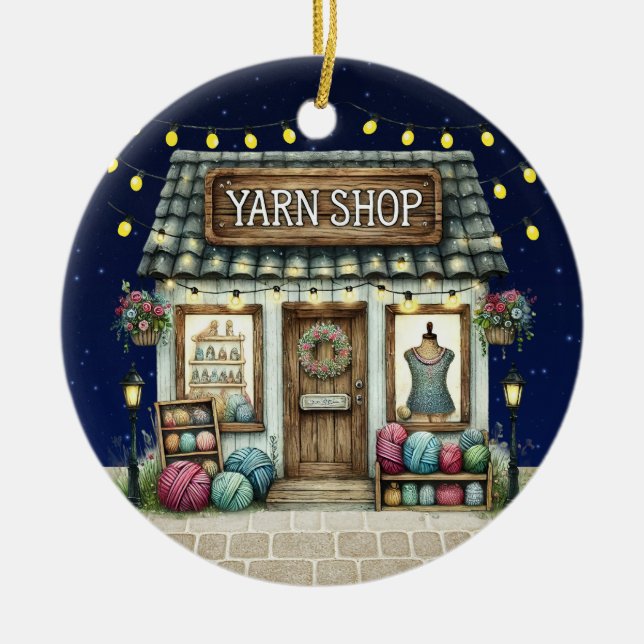 YARN Shop Ceramic Ornament (Framsidan)