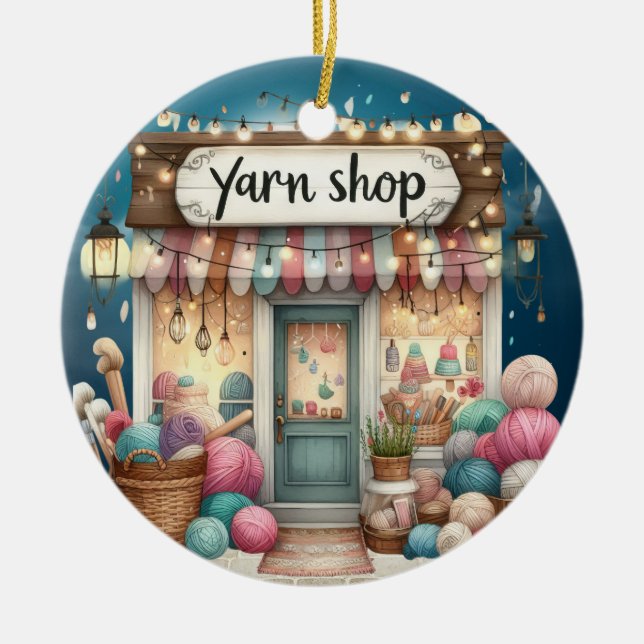 YARN Shop Ceramic Ornament (Framsidan)