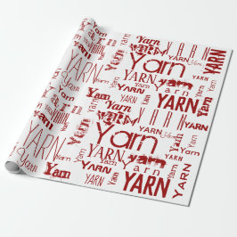 YARN! Typography Knitting Presentpapper