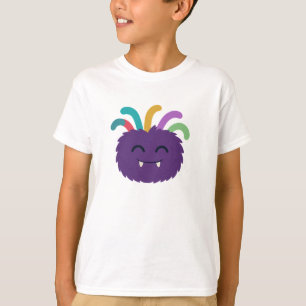 Yarnaby the Fuzzy Monster - Cute Rainbow Tentacle T Shirt