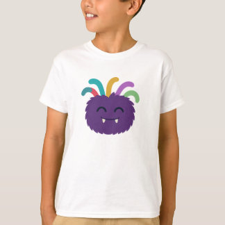 Yarnaby the Fuzzy Monster - Cute Rainbow Tentacle T Shirt