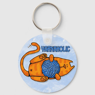 yarnaholic nyckelring