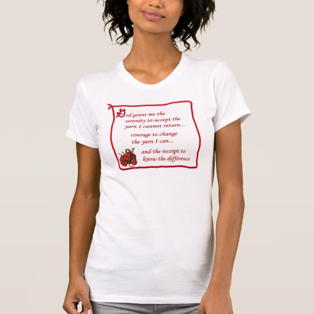 Yarnaholic T-tröja Tee Shirt (Framsida)