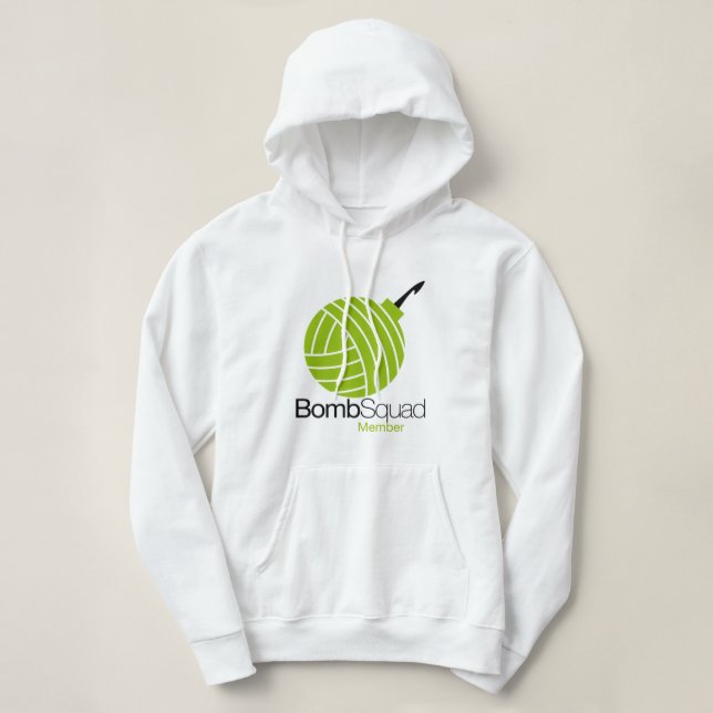 Yarnbombers BombSquad damHoodie Tee (Design framsida)