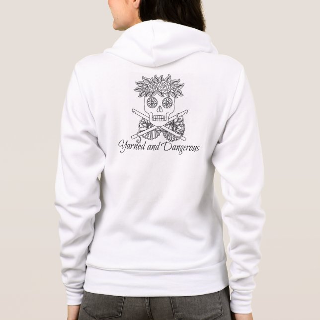 Yarned och farlig sockerHoodie T-shirt (Baksida)