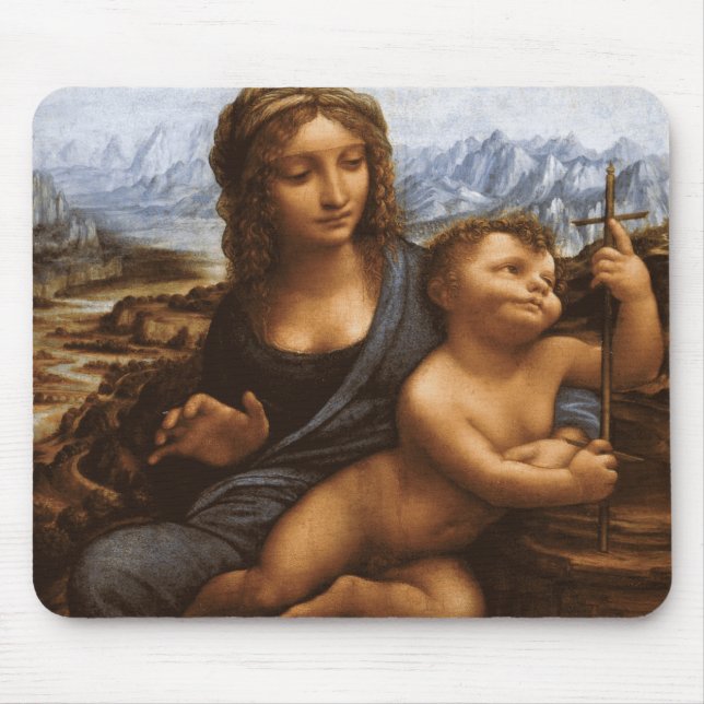 Yarnwinders Madonna av Leonardo da Vinci Musmatta (Framsidan)