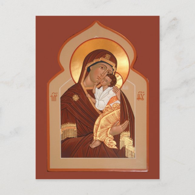 Yaroslavl' Mor av gud Prayer Card Vykort (Framsida)