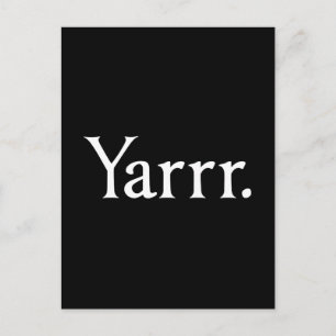 Yarrr Pirat Vykort