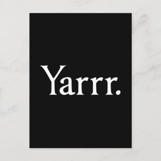 Yarrr Pirat Vykort