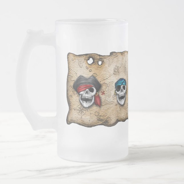 Yarrrr - frostad mugg för pirat (Vänster)