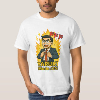 YARUKI Mode: ON - Funny Japanese Salaryman Anime S T Shirt