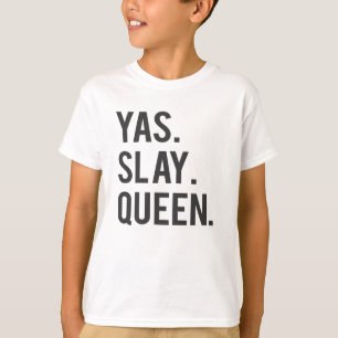 Yas dräpar drottningtrycket t-shirt