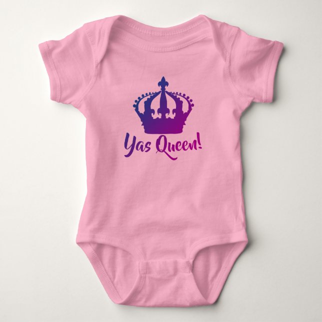 Yas Drottning Baby Tutu Tee (Framsida)
