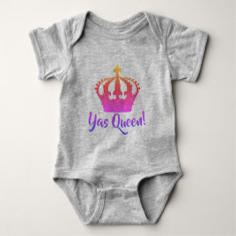 Yas Drottning! Regnbågsfärgad Baby stil Tee