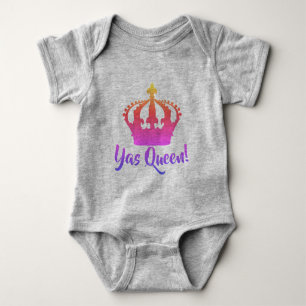Yas Drottning! Regnbågsfärgad Baby stil Tee Shirt