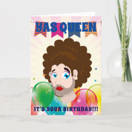 Yas Queen Grattis på födelsedagen Kort
