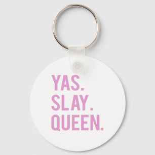 Yas Slay Queen Pink Print Nyckelring