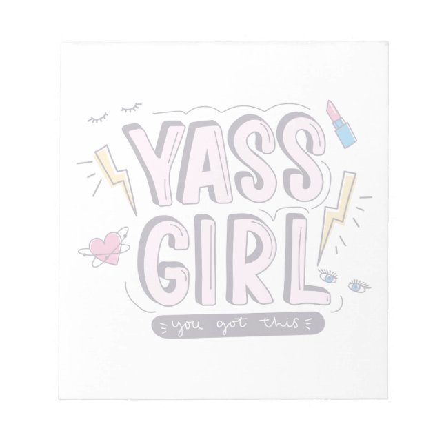 Yass Girl | Din Har Anteckningsblock (Framsida)