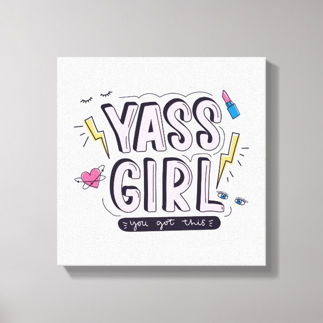 Yass Girl | Din Har Canvastryck (Framsida)