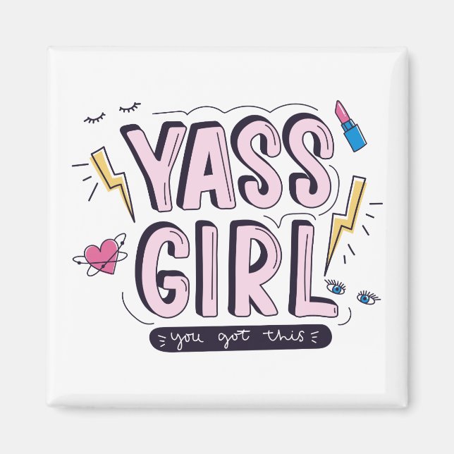 Yass Girl | Din Har Magnet (Framsidan)