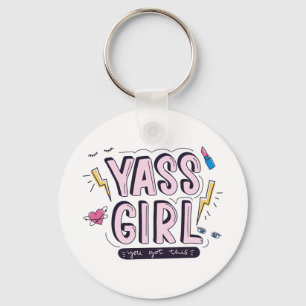 Yass Girl Din Har Nyckelring
