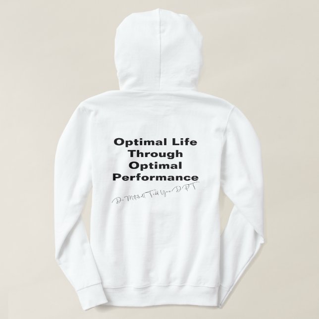 YASS-METODEN - Women's Hoodie (White) T Shirt (Design baksida)