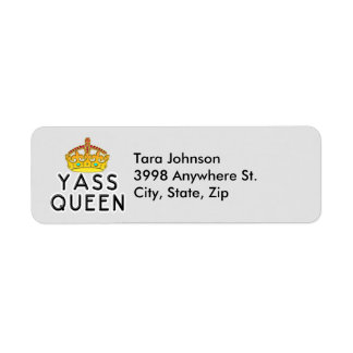 Yass Queen, Yas Kween, du är Chef, ZFJG Returadress Etikett