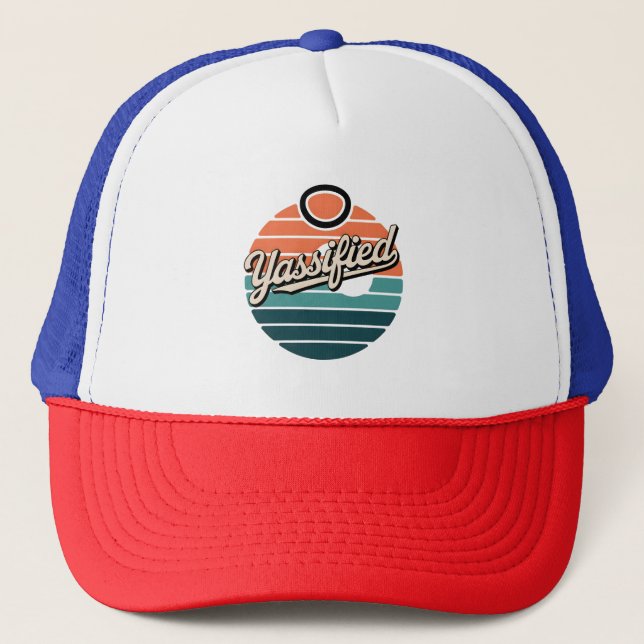 Yassified Retro Sunset Keps (Framsida)