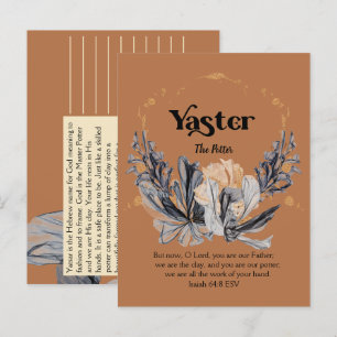 Yaster Namn av Guds utvecklingsskript Vykort