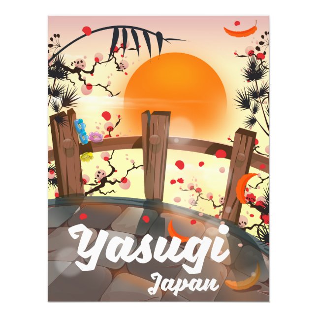 Yasugi Japan Blomsterträdgård Fototryck (Framsidan)