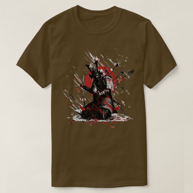 Yasuke Black Japanska Samurai Bushido Warrior Japa T Shirt (Design framsida)