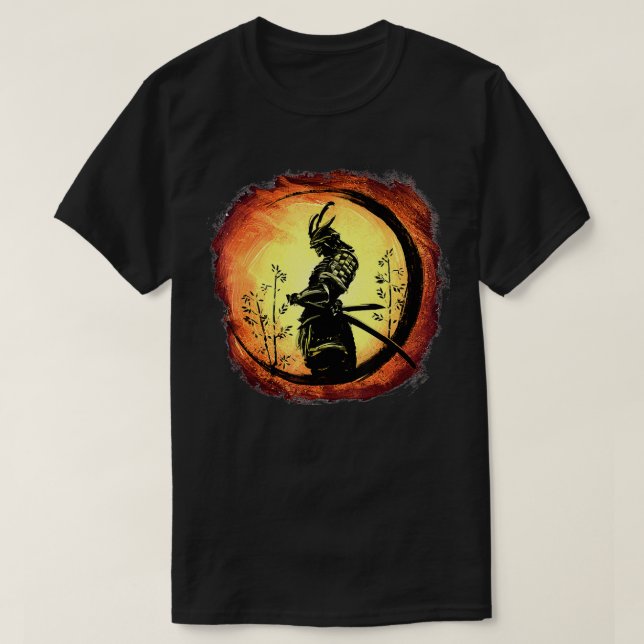 Yasuke Black Japanska Samurai Bushido Warrior Japa T Shirt (Design framsida)