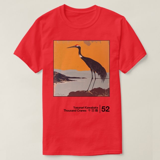 Yasunari Kawabata Minimal Stil Graphic Artwork 1 T Shirt (Design framsida)