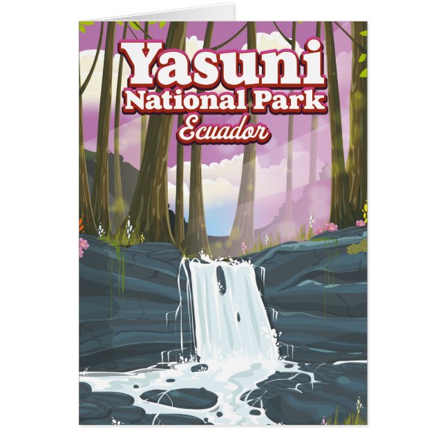 Yasuni nationalpark Ecuador Hälsningskort (Framsidan)