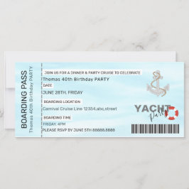 YATCH Party BOAT PARTY BOARDING PASS