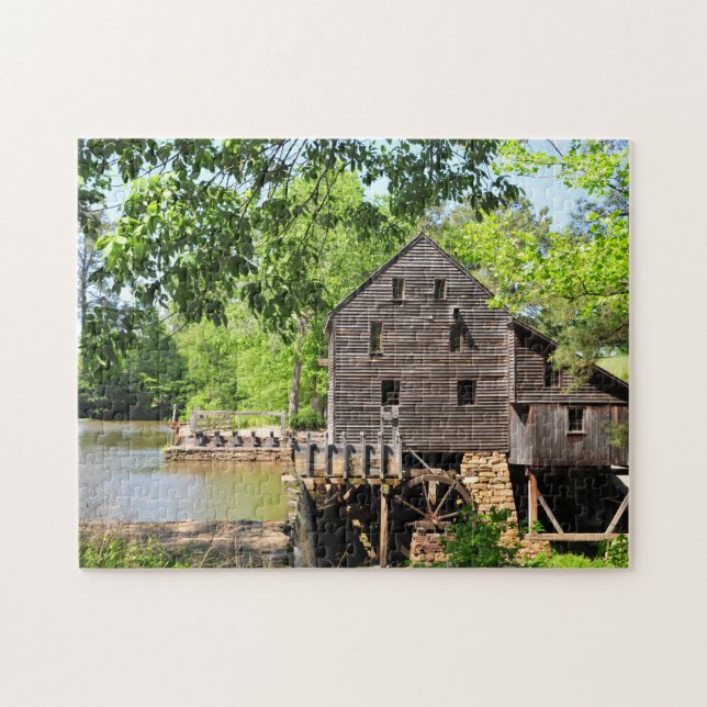 Yates Mill in Raleigh, North Carolina Pussel (Horisontell)