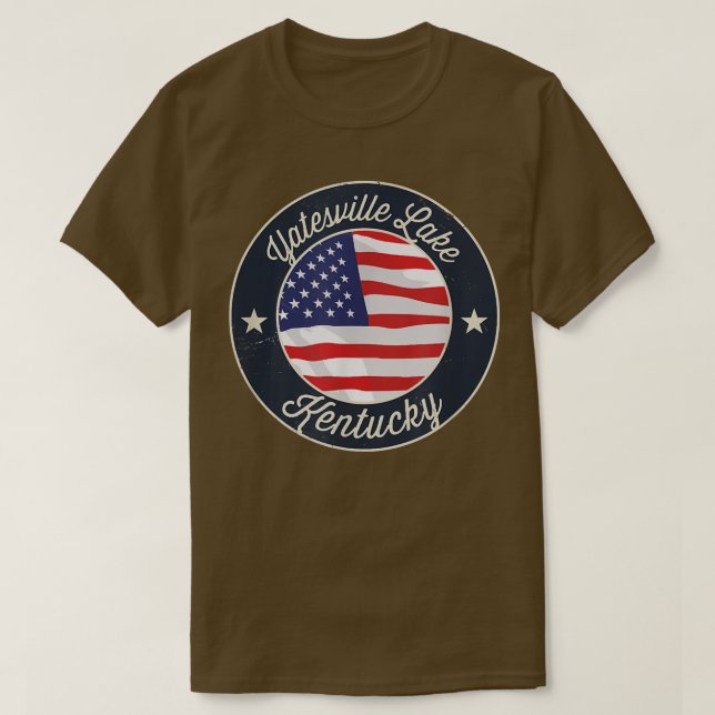 Yatesville Sjö - Patriotic Kentucky Souvenir T-Sh T Shirt (Design framsida)
