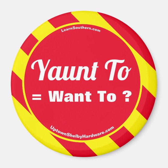 Yaunt to = Vill? Magnet (Framsidan)